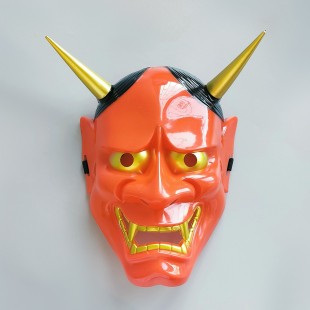 Фестивальна карнавальна маска японського Демона Ханья